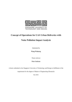 Concept of operations for UAS urban deliveries with noise pollution impact analysis