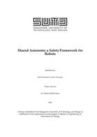 Shared autonomy a safety framework for robots
