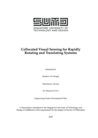 Collocated visual sensing for rapidly rotating and translating systems