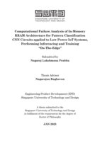 Computational failure analysis of in-memory RRAM architecture for pattern classification CNN circuits applied to low power IoT systems, performing inferencing and training “on-the-edge”