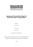 Sensing and controller design for real-time jitter compensation