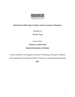 Exploring the traffic impact of higher vehicle occupancy in Singapore