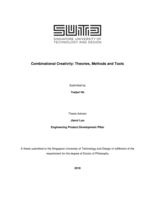 Combinational creativity: theories, methods and tools