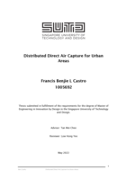 Distributed direct air capture for urban areas