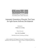 Automatic generation of security test cases for agile secure software development