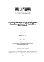 Interconnectivity of airline schedules and delay propagation in air traffic flow management