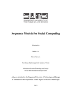 Sequence models for social computing