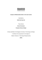 Analysis of Wallstreetbets effect on the stock market