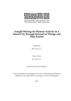 Insight mining for human activity in a smart city through internet of things and data fusion