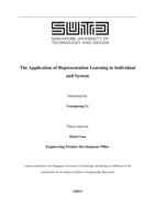 The application of representation learning in individual and system