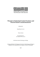 Threats to industrial control systems and process-based countermeasures