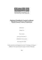 Optimal feedback control without model-based future prediction