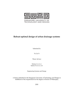 Robust optimal design of urban drainage systems