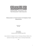 Enhancements to cloud assurance for enterprise cloud infrastructures