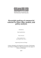 Overnight parking of commercial vehicles in cities: data, models, and policy analysis