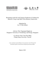 Remaining useful life and capacity prediction of lithium ion batteries using long short-term memory frameworks