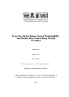 Towards a better integration of explainability and outlier detection in deep neural networks