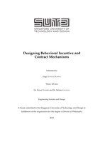 Designing Behavioral Incentive and Contract Mechanisms