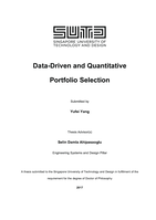 Data-Driven and Quantitative  Portfolio Selection