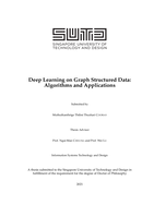 Deep learning on graph structured data: algorithms and applications