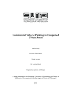 Commercial Vehicle Parking in Congested Urban Areas