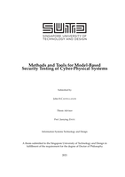 Methods and tools for model-based security testing of cyber-physical systems