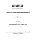 Analysis of GoFundMe fundraising campaigns
