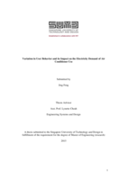 Variation in User Behavior and its Impact on the Electricity Demand of Air Conditioner Use