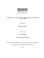 Feasibility Study on the Application of Run-to-Run (R2R) Control at a Semiconductor Final Test Facility