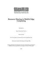 Resource Sharing in Mobile Edge Computing