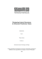 Designing latent structures in structure prediction tasks