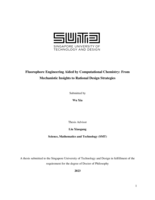 Fluorophore engineering aided by computational chemistry: from mechanistic insights to rational design strategies