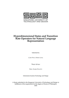 Hyperdimensional States and Transition Rate Operators for Natural Language Representation