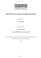 Dizi performance: acoustic and player interactions