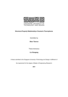 Structure-property relationship of isomeric fluorophores