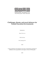 Challenges, threats, and novel defences for trusted execution environments
