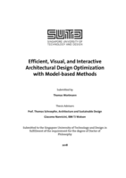 Efficient, Visual, and Interactive  Architectural Design Optimization  with Model-based Methods