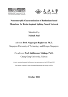 Neuromorphic characterization of ruthenium based memristor for brain-inspired spiking neural network