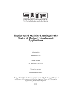 Physics-based machine learning for the design of marine hydrodynamic applications
