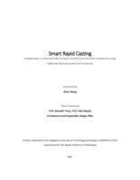 Smart rapid casting : prefabrication of geometrically complex architectural concrete components using additively manufactured clay formworks