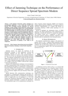 Effect of Jamming Technique on the Performance of Direct Sequence Spread Spectrum Modem