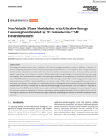 Non-Volatile Phase Modulation with Ultralow Energy Consumption Enabled by 2D Ferroelectric/TMD Heterostructures
