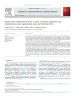 Human-robot collaboration at work: A review of workers’ experiences and interpretations across organisational, team and individual levels