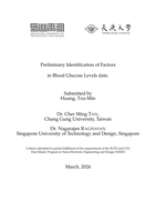 Preliminary Identification of Factors in Blood Glucose Levels Data
