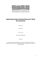 Optimizing Carbon Dioxide Removal in Built Environments