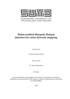 Robot-Enabled Mosquito Hotspot Detection for Vector Diversity Mapping