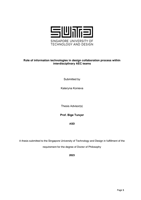Role of Information Technologies in Design Collaboration Process Within Interdisciplinary AEC Teams