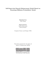 Self-Supervised Speech Enhancement Model Based on Denoising Diffusion Probabilistic Model