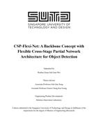 CSP-Flexi-Net: A Backbone Concept with Flexible Cross-Stage Partial Network Architecture for Object Detection