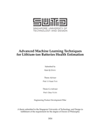 Advanced Machine Learning Techniques for Lithium-ion Batteries Health Estimation